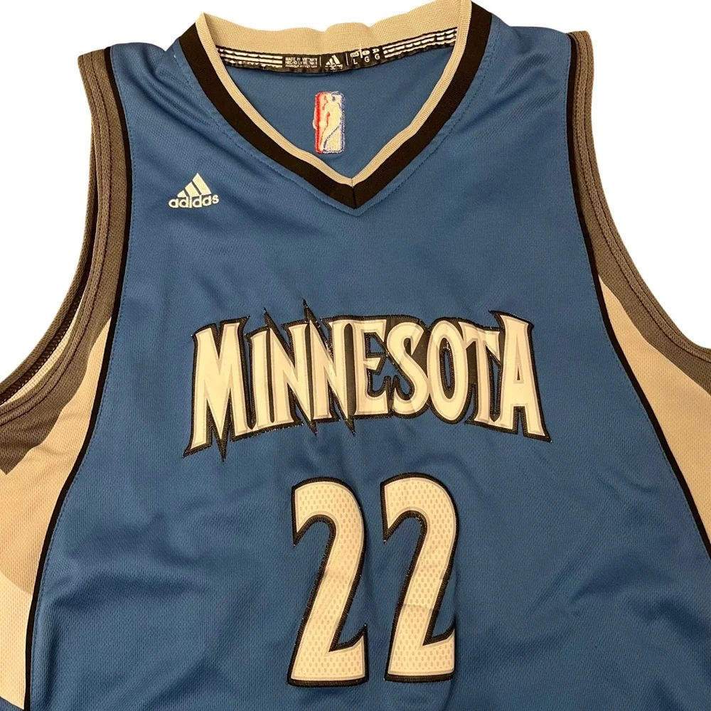 Adidas Minnesota Timberwolves Andrew‎ Wiggins Jersey Men L Blue #22 Swingman